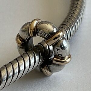 Pandora Silver and Gold Bracelet Charm